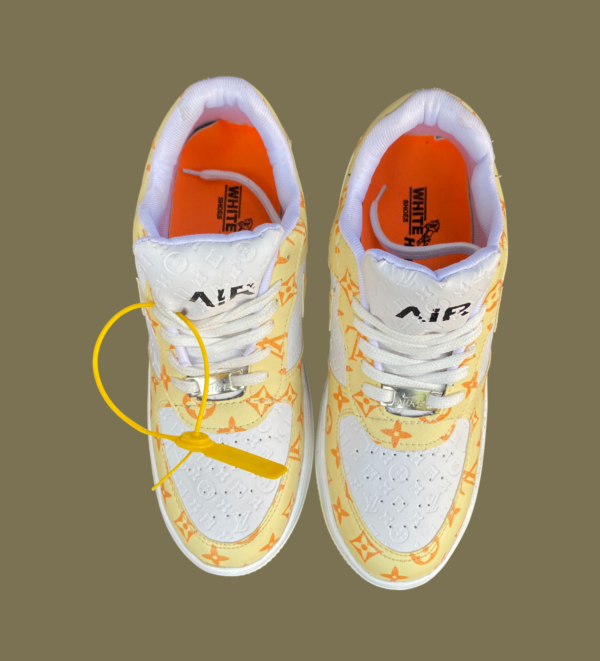 Yellow louis vuitton air force Runing Shoes - Image 5